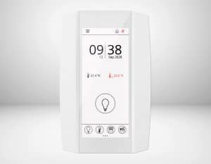 Thermokon Elektronik Components zeigt das Raumsensor- und Raumbediengerät NOVOS® Touch.